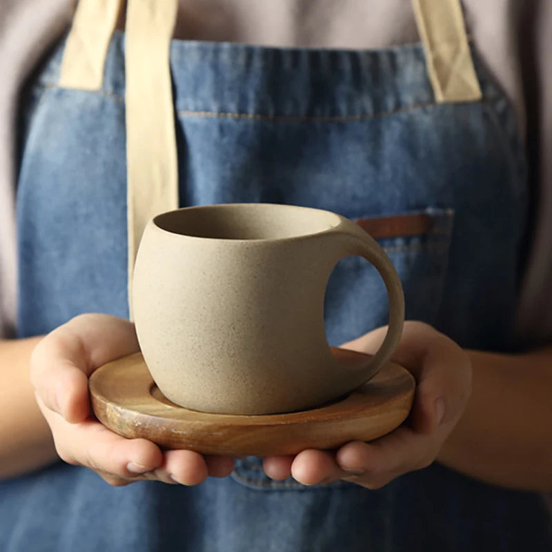 Ceramic Coffee Cup and Saucer