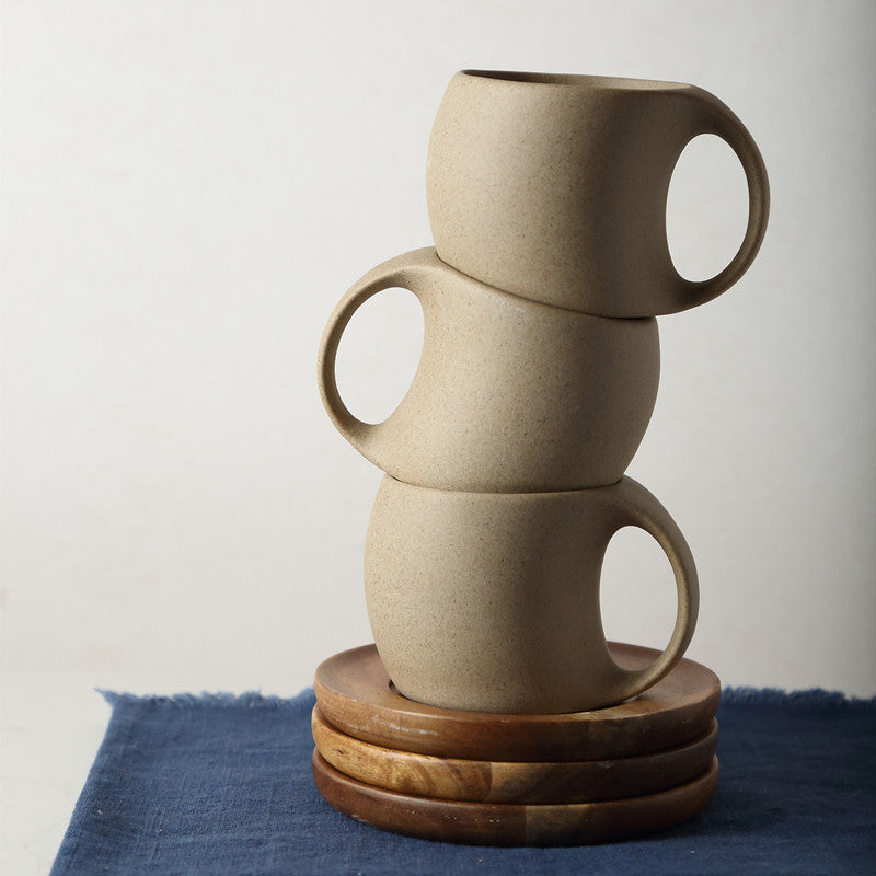 Ceramic Coffee Cup and Saucer