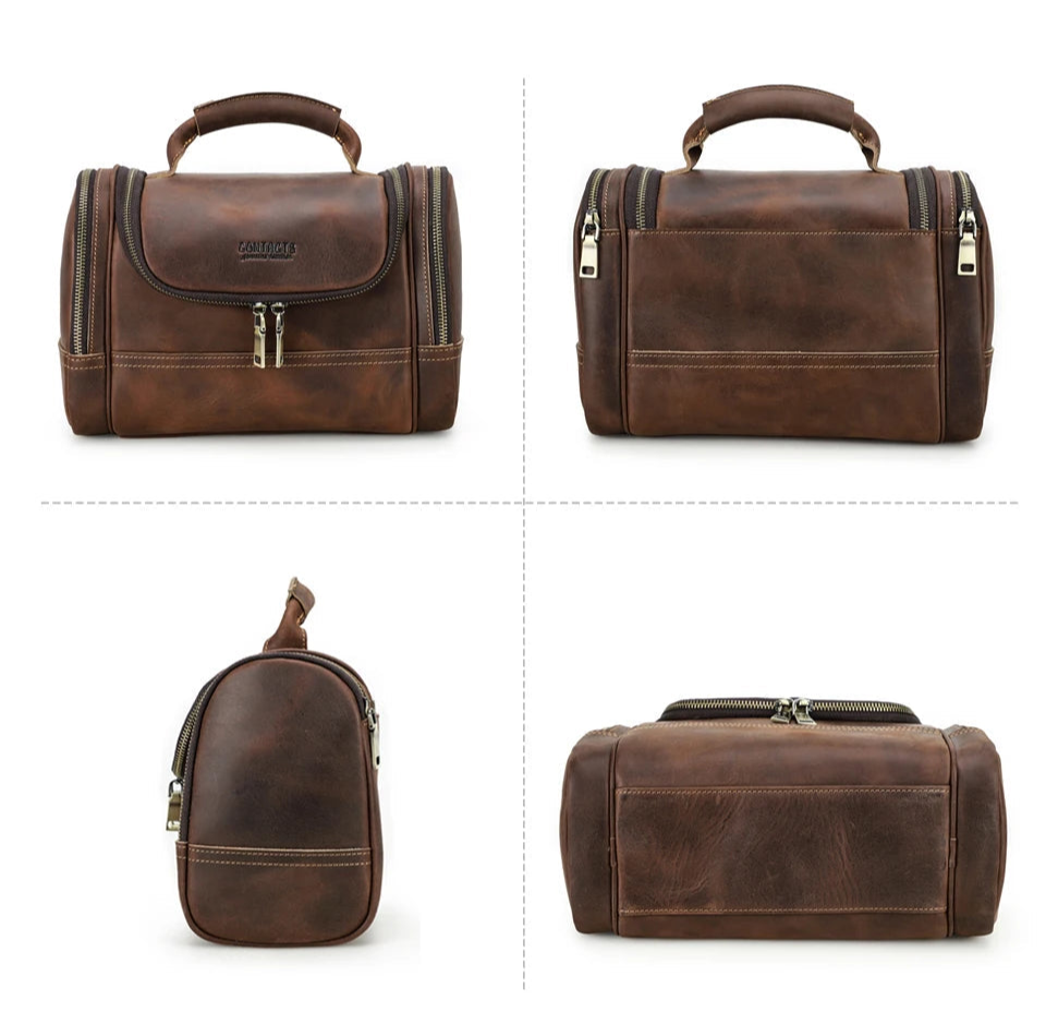 Horse Leather Toiletry Bag
