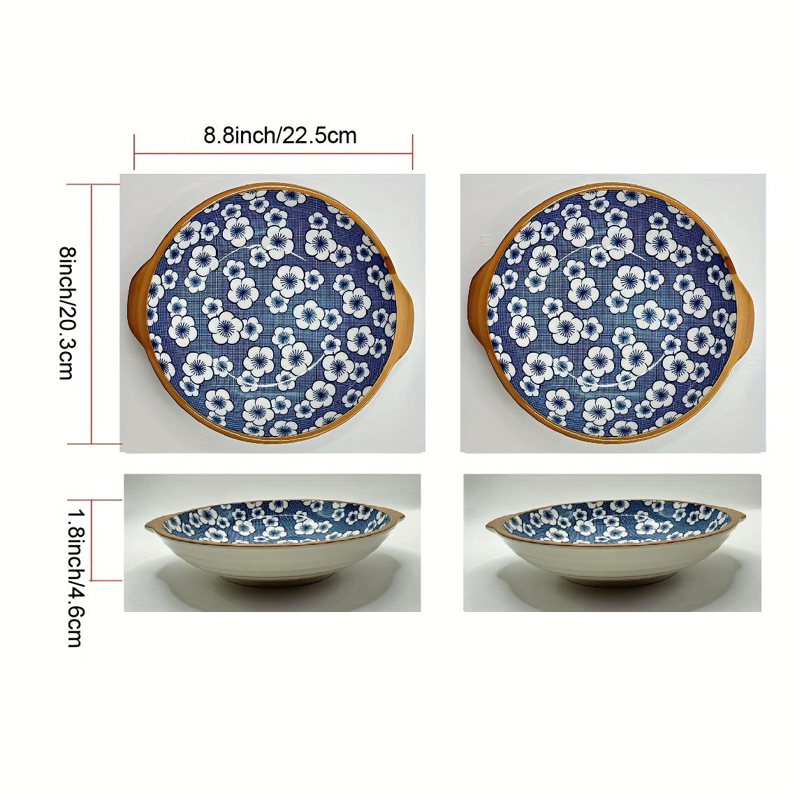 Japanese Ceramic Plates (Set of 2)