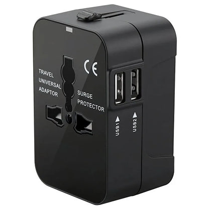 Universal Travel Adapter with Dual USB & USB-C Port