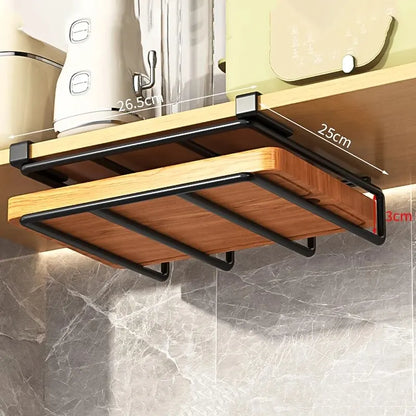 Kitchen Orgawiser Wooden Rack with optional Hooks