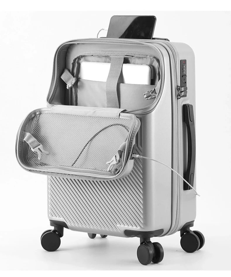 Innovative Carry-On Luggage with USB Charging Port