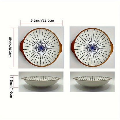 Japanese Ceramic Plates (Set of 2)